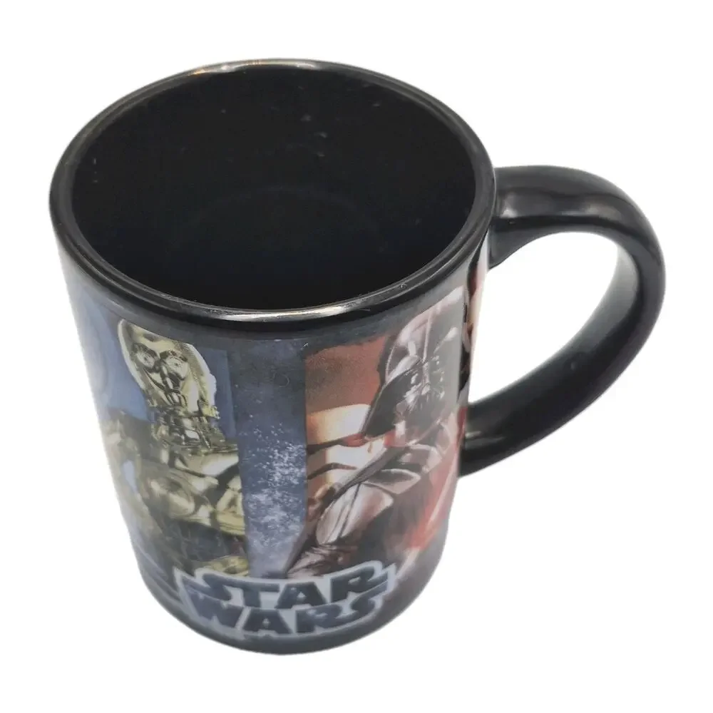 Star Wars Mug Jerry Leigh Designed Luke Darth Vader Yoda C3P0 16 Ounce Capacity